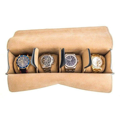 Watch Travel Case Rectangular Epsom Leather Light Blue