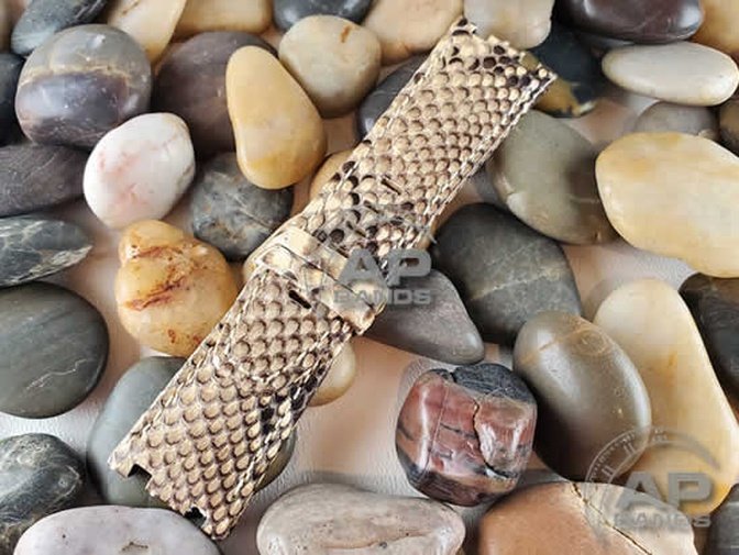 Pitone White Python Leather Strap For Audemars Piguet Royal Oak Offshore Diver OEM