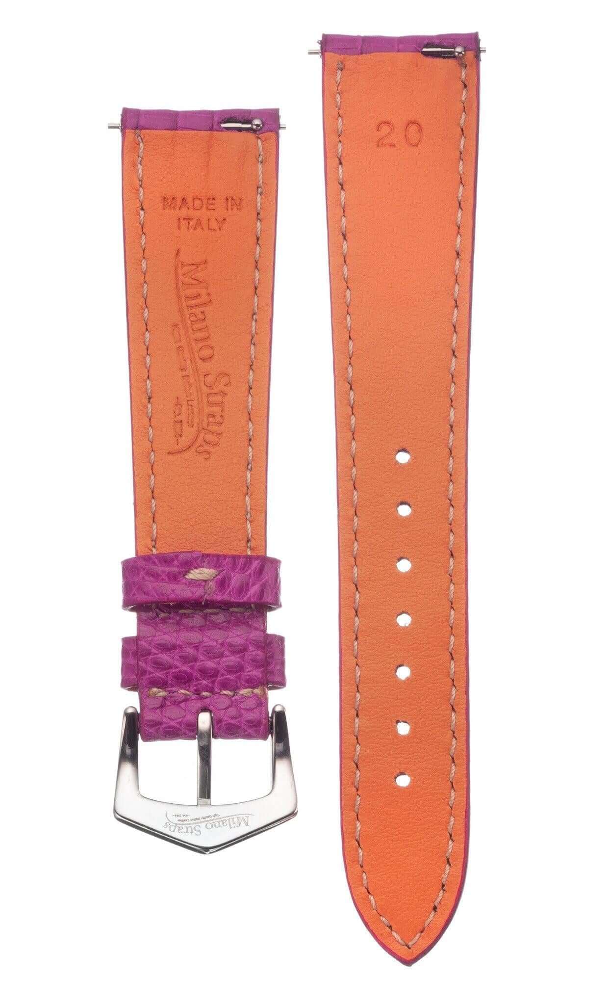 Fuchsia Lizard Watch Strap