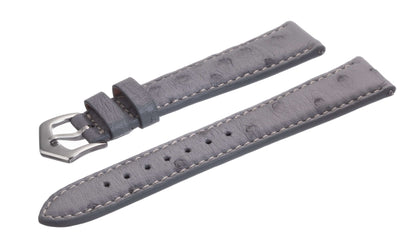 Grey Ostrich Watch Band