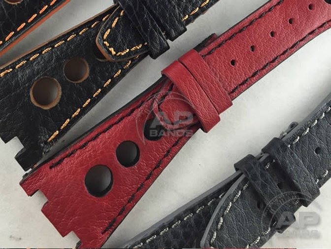 Prototipo Monaco Red Racing Strap For Audemars Piguet Royal Oak Offshore