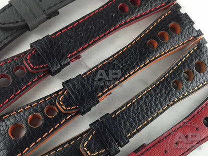 Prototipo Monaco Black Rose Gold Racing Strap For Audemars Piguet Royal Oak Offshore