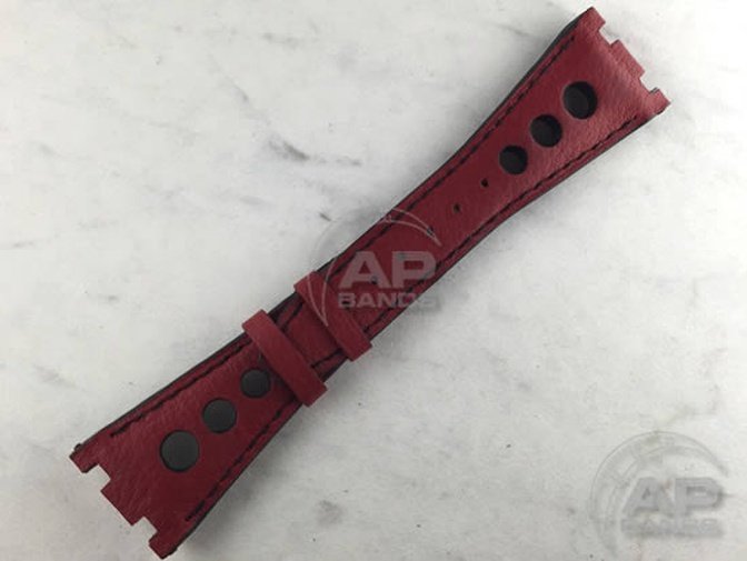 Prototipo Monaco Red Racing Strap For Audemars Piguet Royal Oak Offshore