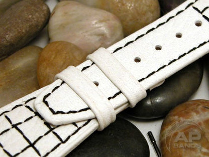 Prototipo Ragnatela White Strap Blk Stitch For Audemars Piguet Royal Oak Offshore Similar to Montoya