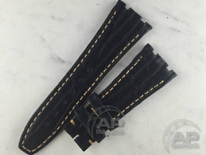 Black Sealskin Strap For Audemars Piguet Royal Oak 15300 15400 26320 26300