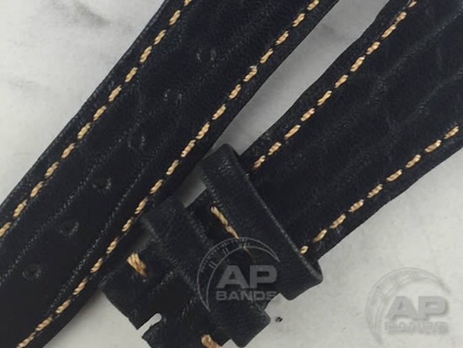 Black Sealskin Strap For Audemars Piguet Royal Oak 15300 15400 26320 26300