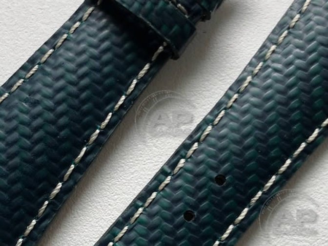 AP Bands 100% Genuine Green Carbon Fiber Strap For Audemars Piguet Royal Oak Offshore 42mm End Of Days 25770