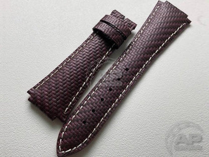 AP Bands 100% Genuine Red Carbon Fiber Strap For Audemars Piguet Royal Oak Offshore 42mm End Of Days 25770