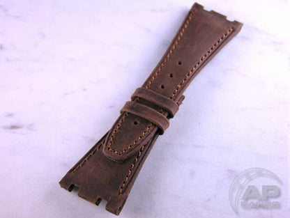 Decantare Cocoa Vintage Grain Calf Strap For Audemars Piguet Royal Oak Offshore