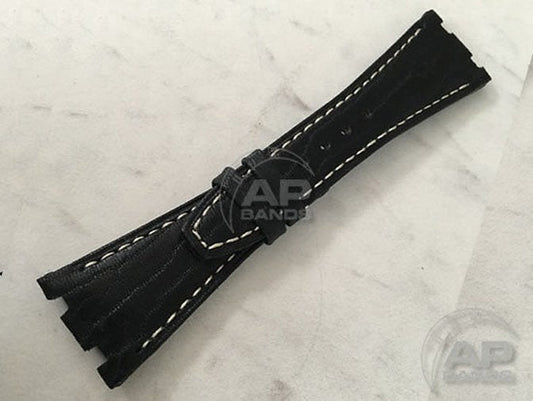 AP Bands Black Sealskin Leather Strap For Audemars Piguet Royal Oak Offshore