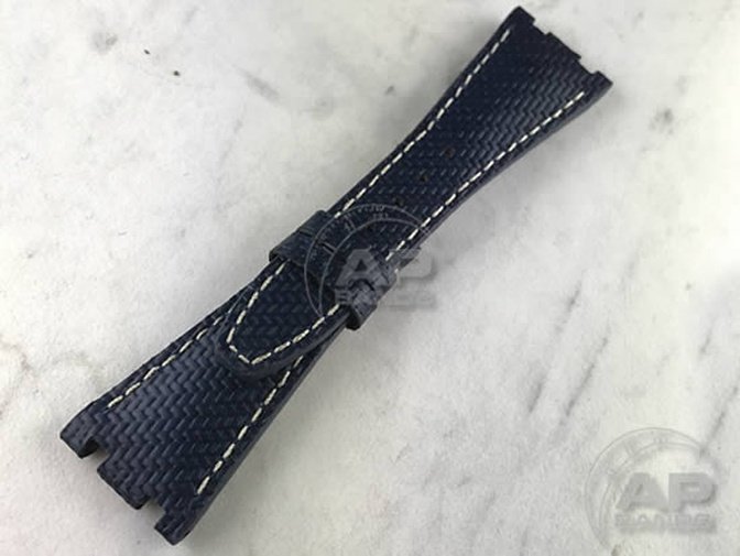 AP Bands 100% Genuine Blue Carbon Fiber Strap For Audemars Piguet Royal Oak Offshore 42mm