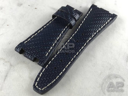 AP Bands 100% Genuine Blue Carbon Fiber Strap For Audemars Piguet Royal Oak Offshore 42mm