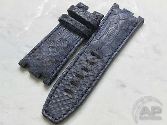 Pitone Blue Python Leather Strap For Audemars Piguet Royal Oak Offshore Diver OEM