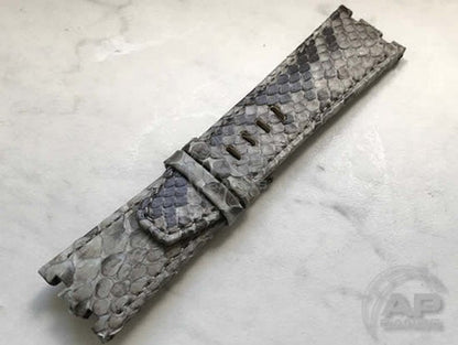 Pitone Grey Python Leather Strap For Audemars Piguet Royal Oak Offshore Diver OEM