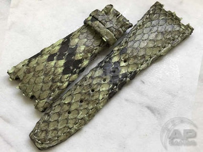 Pitone Lime Python Leather Strap For Audemars Piguet Royal Oak Offshore