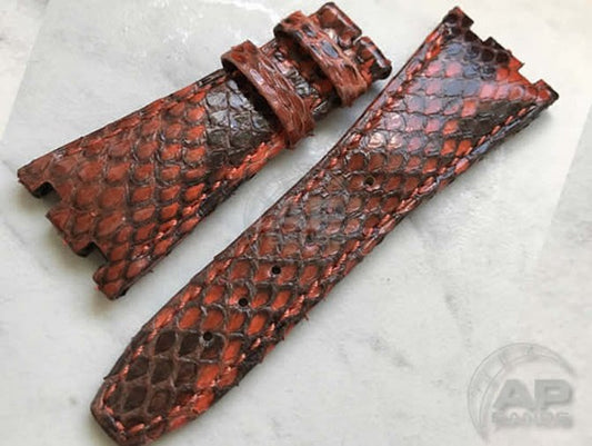 Pitone Orange Python Leather Strap For Audemars Piguet Royal Oak Offshore