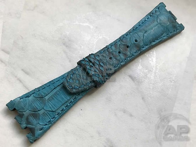 Pitone Turquoise Python Leather Strap For Audemars Piguet Royal Oak Offshore