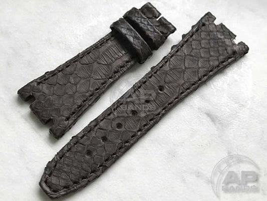 Pitone Dark Brown Python Leather Strap For Audemars Piguet Royal Oak 15300 15400