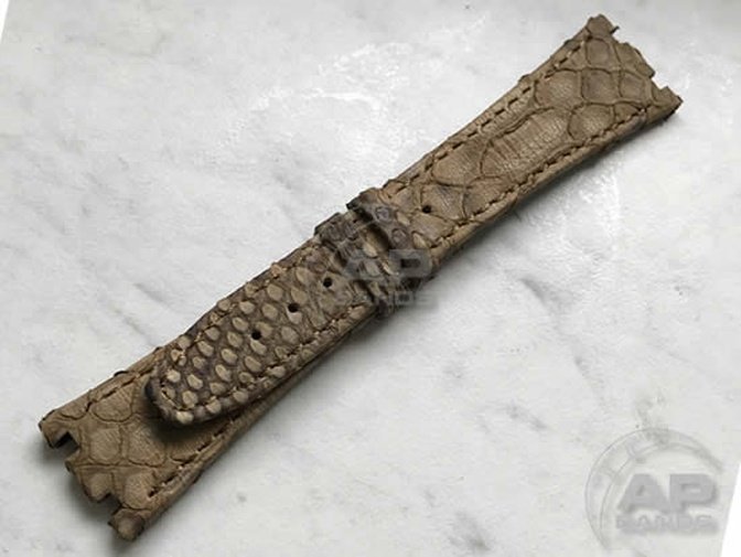 Pitone Gold Python Leather Strap For Audemars Piguet Royal Oak 15300 15400