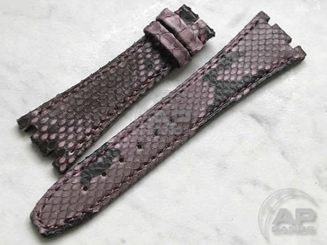 Pitone Grape Python Leather Strap For Audemars Piguet Royal Oak 15300 15400