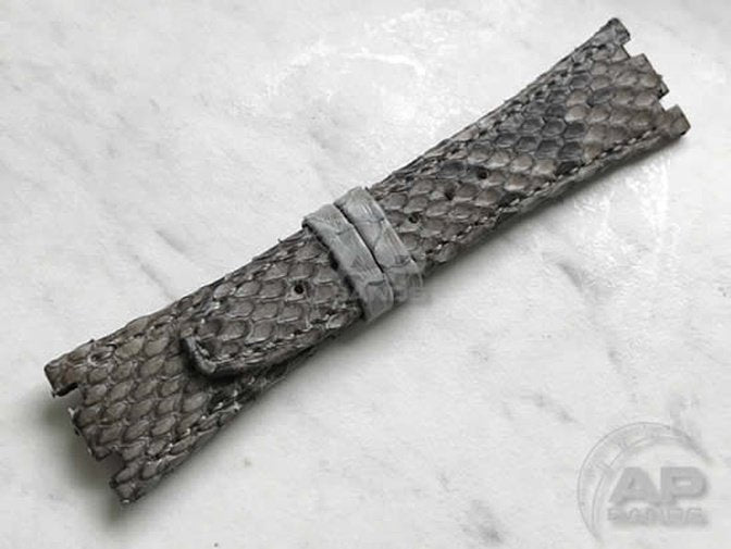 Pitone Grey Python Leather Strap For Audemars Piguet Royal Oak 15300 15400