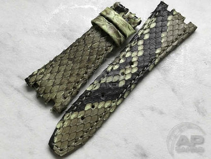 Pitone Lime Green Python Leather Strap For Audemars Piguet Royal Oak 15300 15400