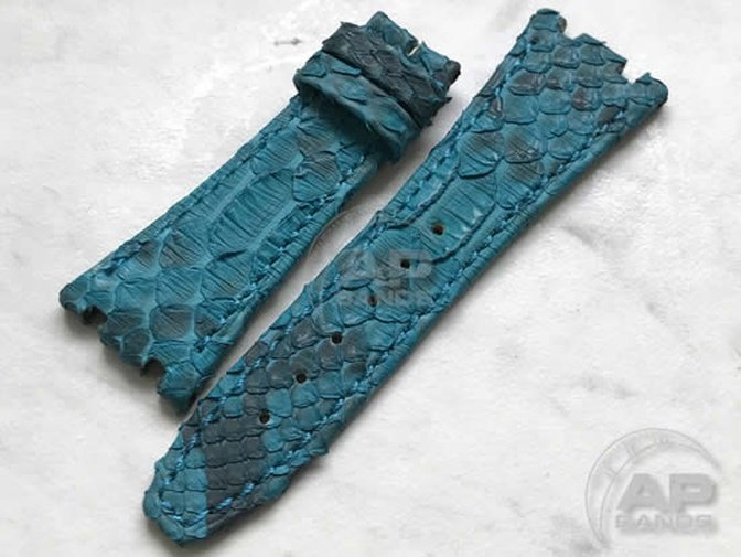 Pitone Turquoise Python Leather Strap For Audemars Piguet Royal Oak 15300 15400