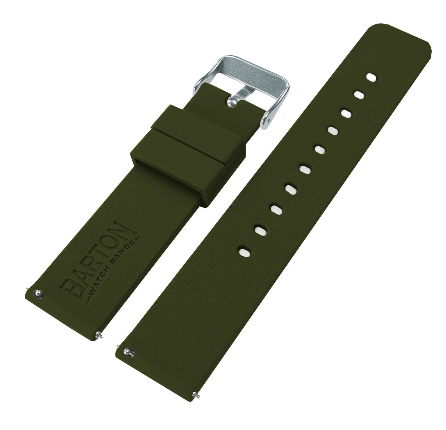 Samsung Galaxy Watch Active 2 |  Silicone | Army Green - Barton Watch Bands