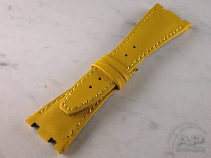 100% Waterproof SCUTA20 Yellow Strap For Audemars Piguet Royal Oak Offshore