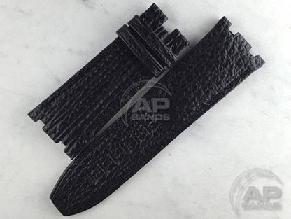 Wider 24mm Taper Lungomare Black Shark Strap For Audemars Piguet Diver OEM Buckle