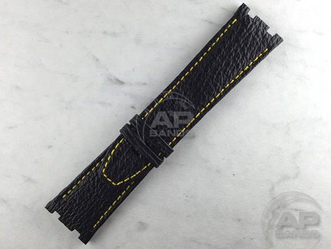 Wider 24mm Taper Lungomare Black Shark Strap For Audemars Piguet Diver OEM Buckle