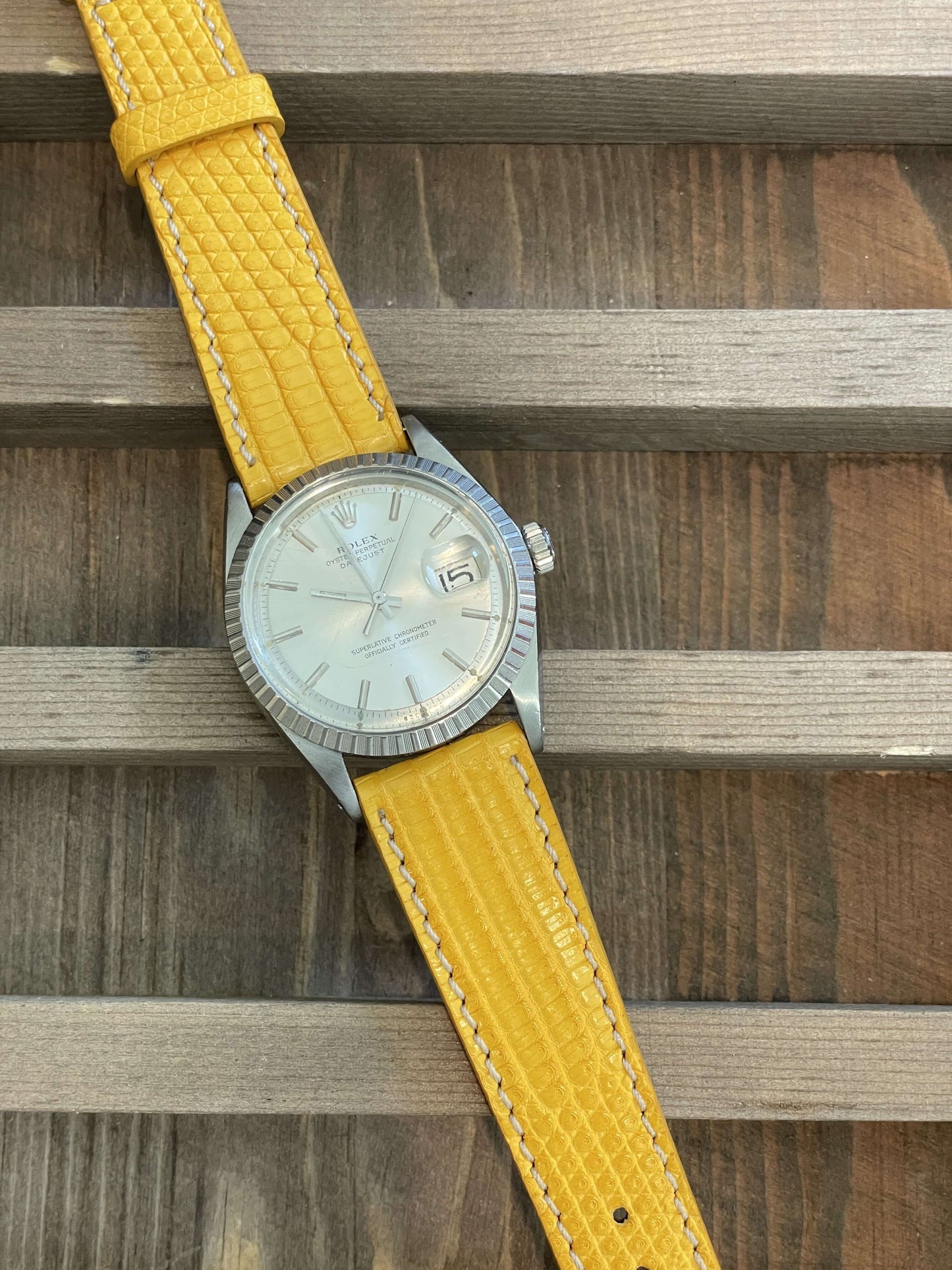 Yellow Lizard Watch Strap