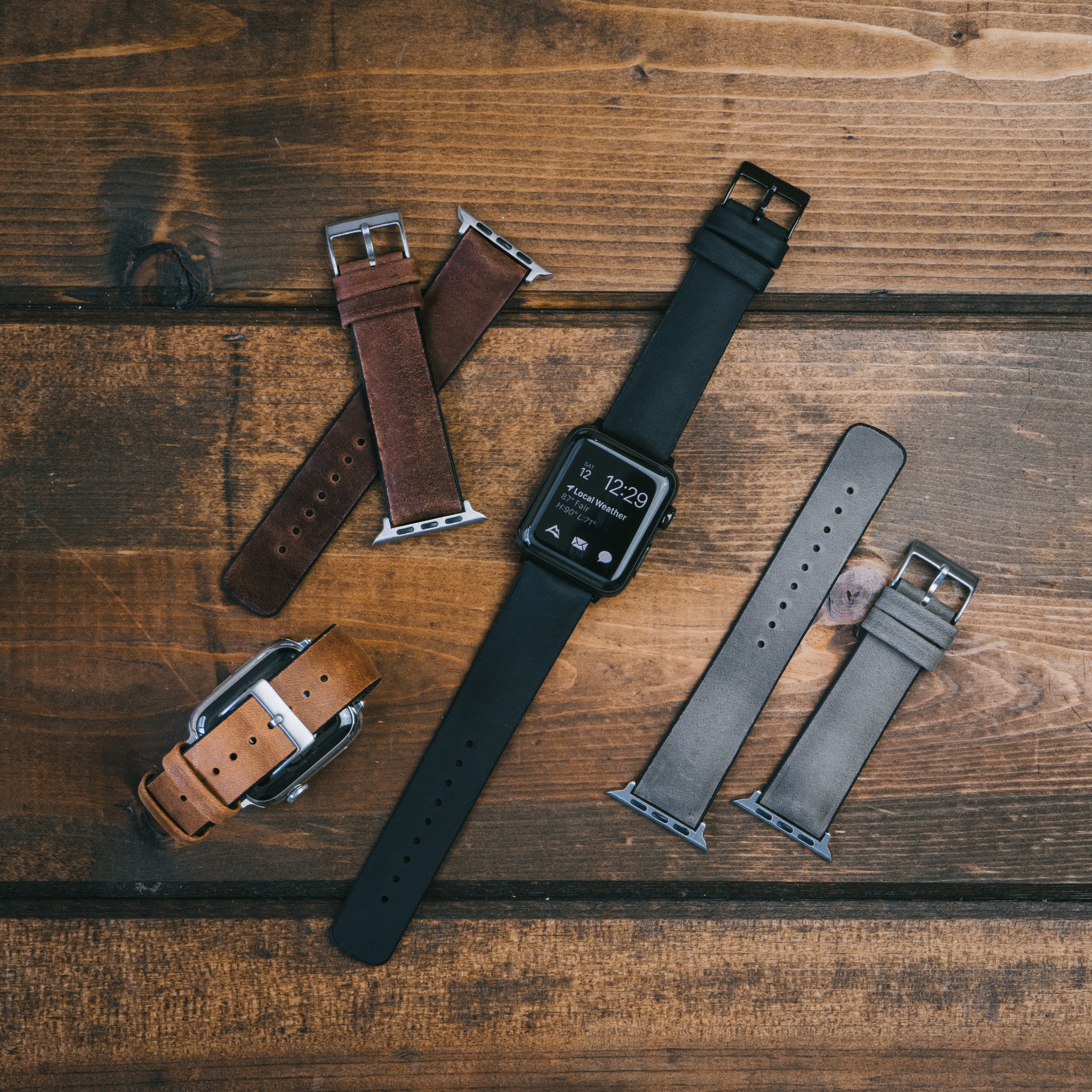 Leather watch strap on sale for apple watch