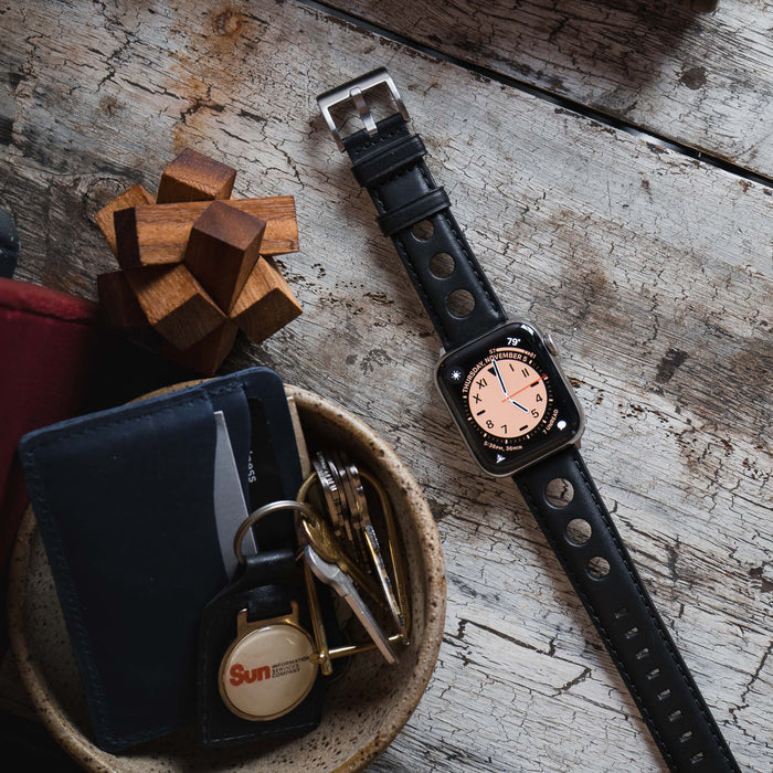 Apple Watch | Black Rally Horween Leather - Barton Watch Bands