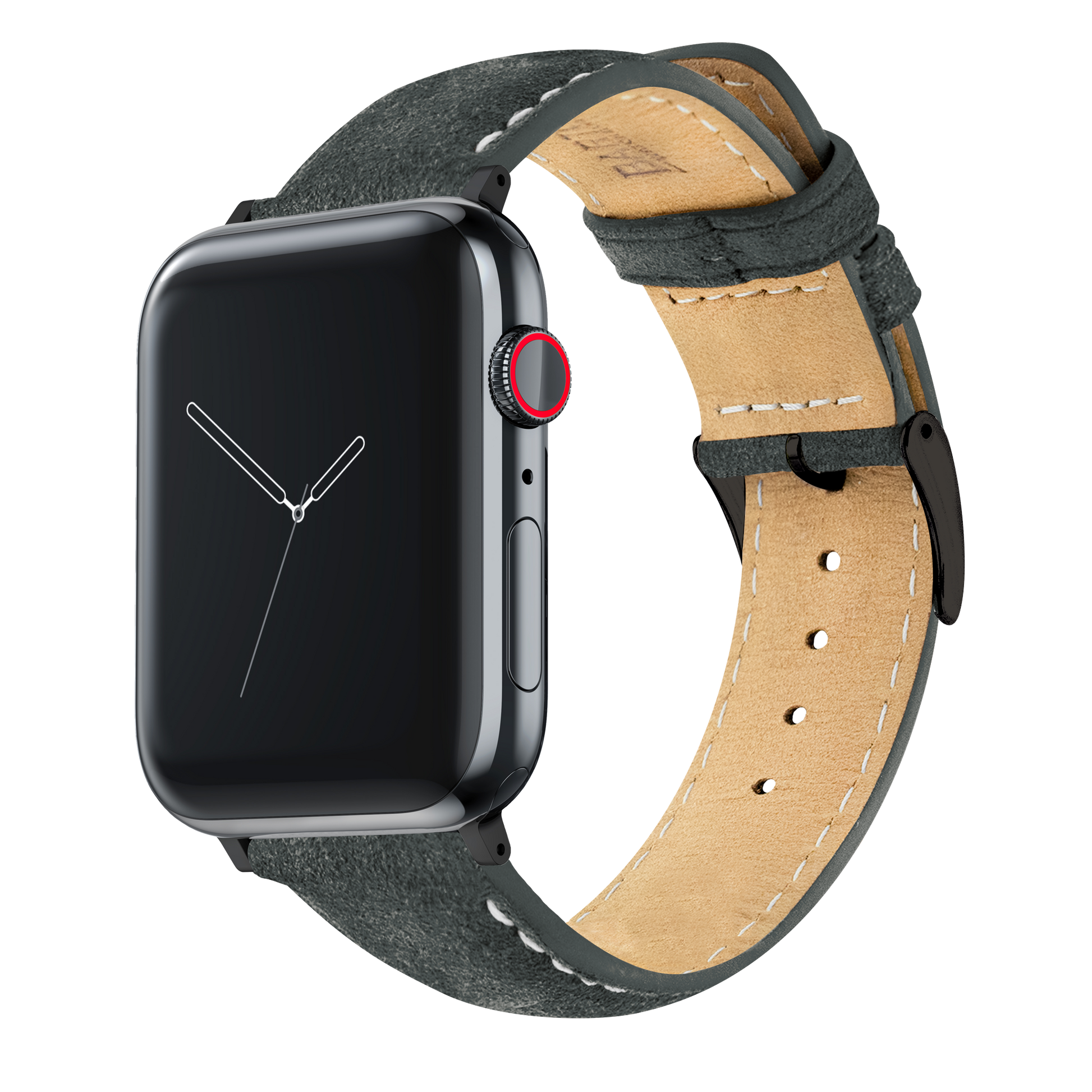 Apple Watch Strap, Suede Leather, Grey