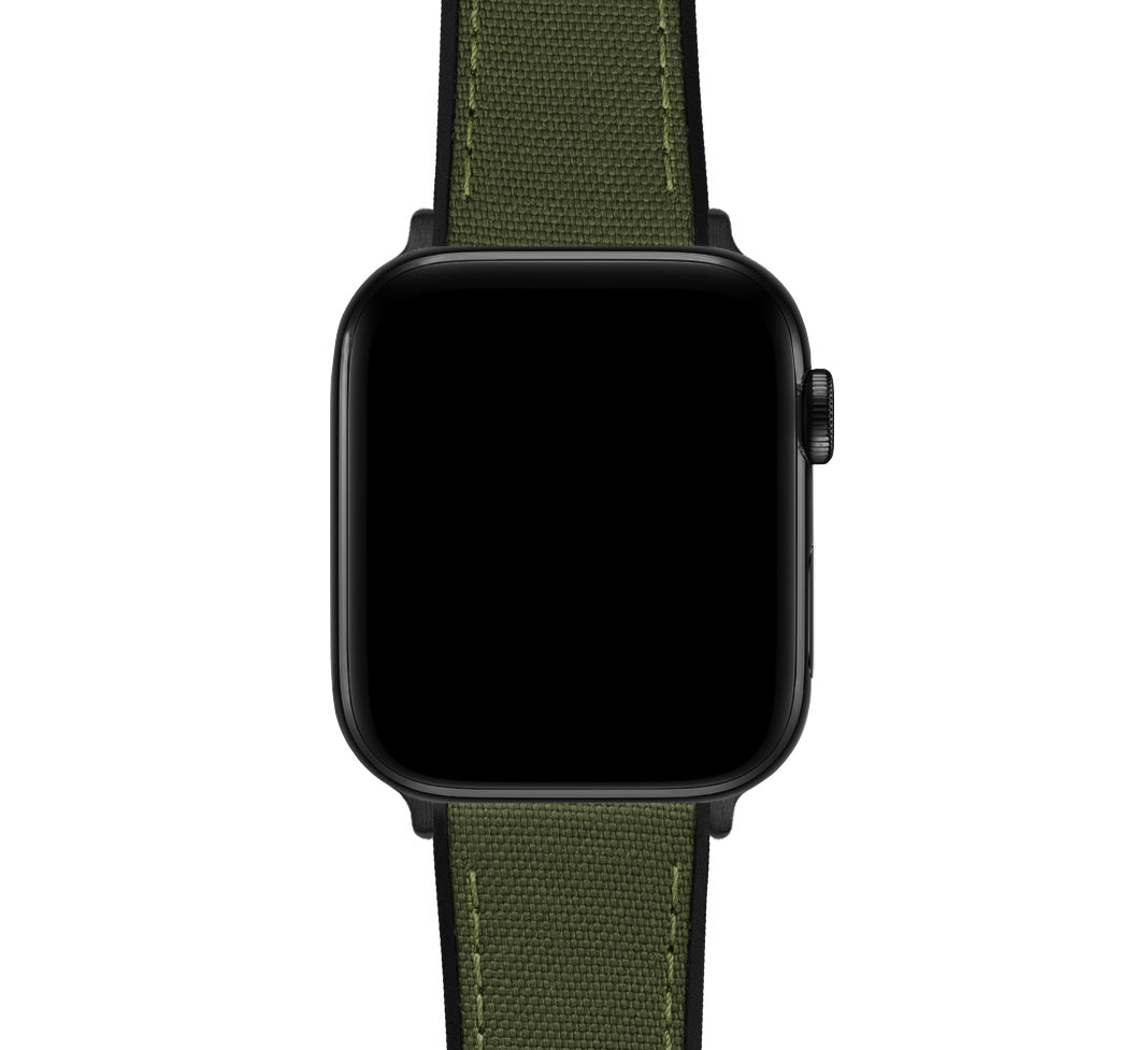 Green nylon apple hot sale watch band