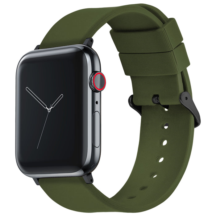 Apple Watch | Silicone | Army Green - Barton Watch Bands