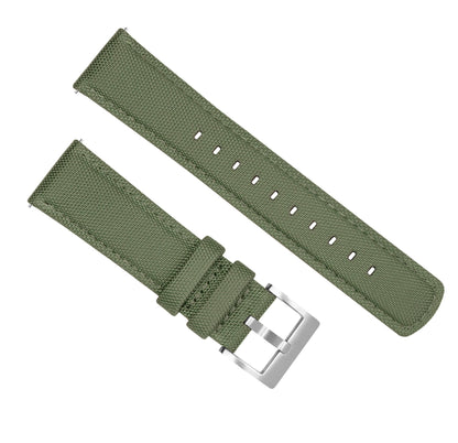 Samsung Galaxy Watch5 | Sailcloth Quick Release | Army Green - Barton Watch Bands