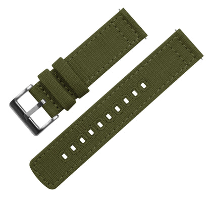 Samsung Galaxy Watch4 | Army Green Canvas - Barton Watch Bands