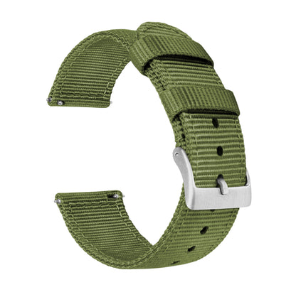 Samsung Galaxy Watch Active | Two-Piece NATO Style | Army Green - Barton Watch Bands