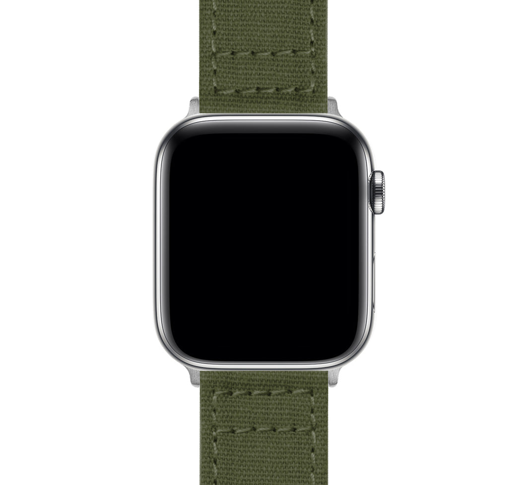 Green nylon apple online watch band