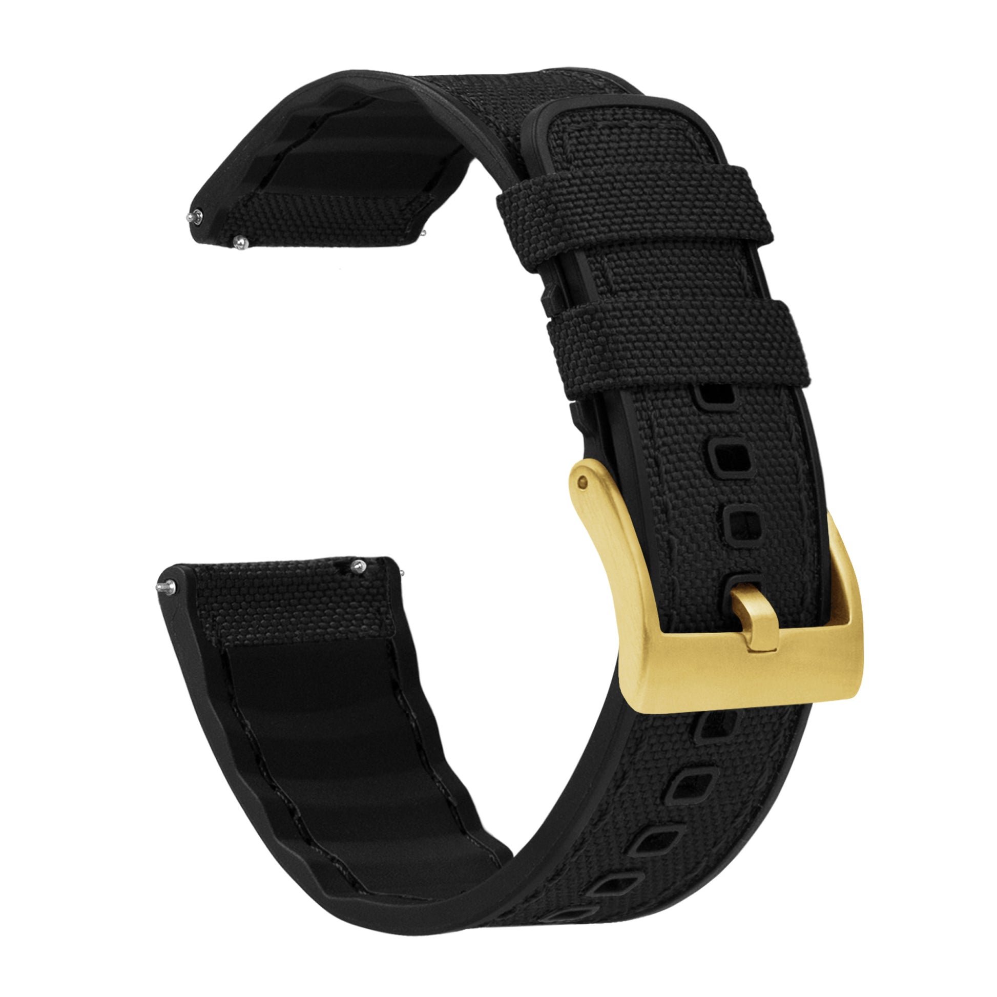 US Military watch strap, Black (nylon - resistant fabric)