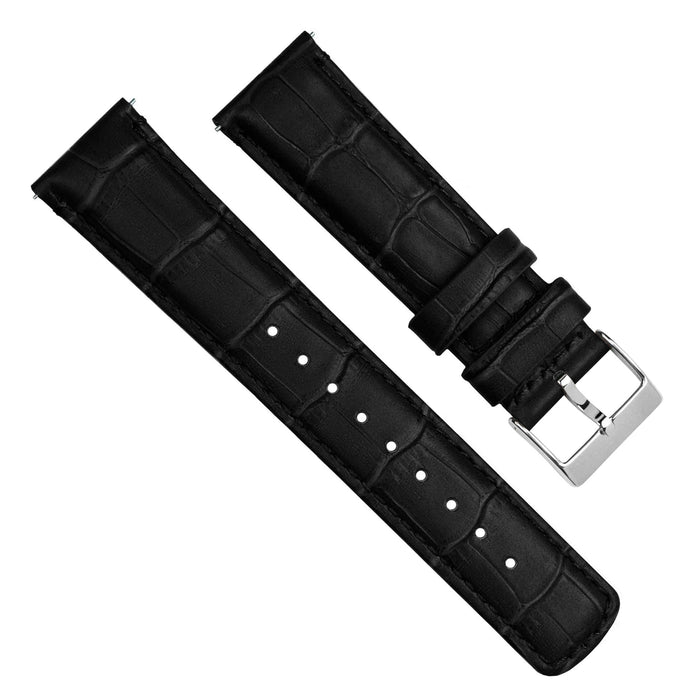 Huwawei Watch | Black Alligator Grain Leather - Barton Watch Bands