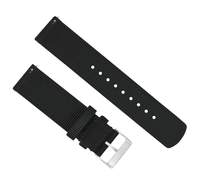 Amazfit Bip | Two-Piece NATO® style | Black - Barton Watch Bands