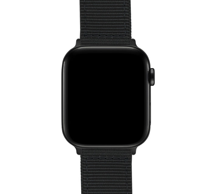 Apple Watch | Two-piece NATO® style | Black - Barton Watch Bands