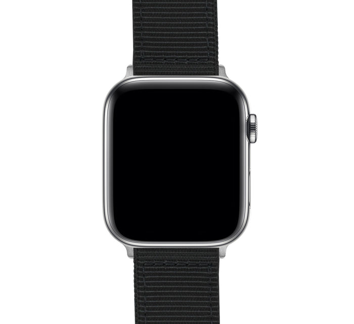 Apple Watch | Two-piece NATO® style | Black - Barton Watch Bands