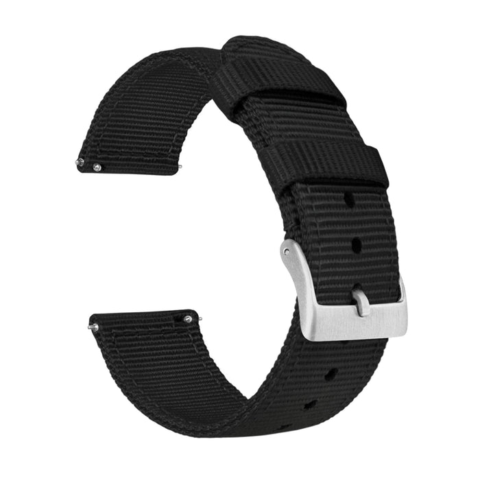 Amazfit Bip | Two-Piece NATO® style | Black - Barton Watch Bands