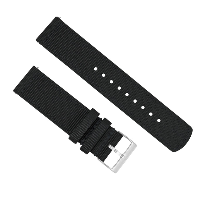 Samsung Galaxy Watch | Two-Piece NATO® style | Black - Barton Watch Bands