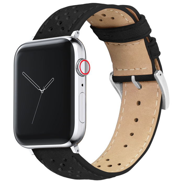 Apple Watch | Black Racing Horween Leather - Barton Watch Bands