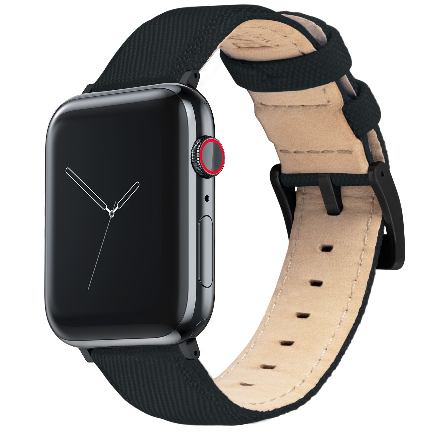 Apple Watch Black Sailcloth Watch Band Barton Watch Bands